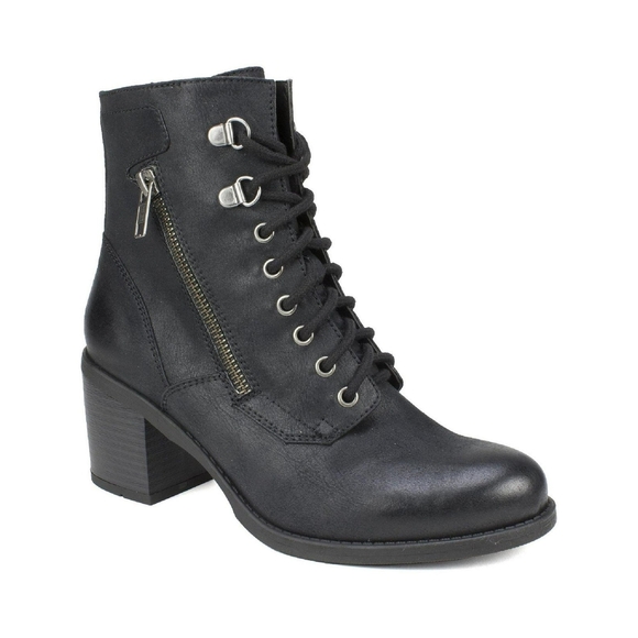 White Mountain Shoes - White Mountain Heeled Lace-Up Booties - Dorian Zs.9